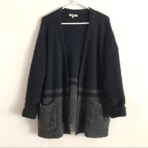 Madewell Nubby Two Tone Oversized Cardigan S